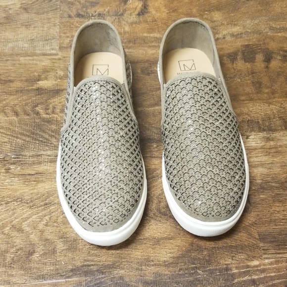 Material Girl Shoes - Material Girl Eidyth Slip-On Embellished Sneakers